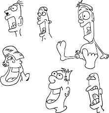 cartoon characters sketches ideas for