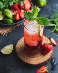 strawberry vodka mojito tail