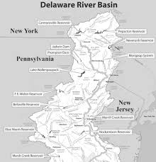 The Map Shows The Upper Delaware River Basin Download