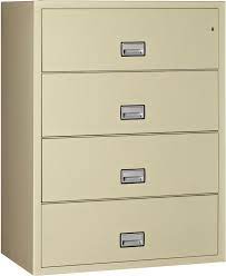 44 inch 4 drawer fireproof file cabinet