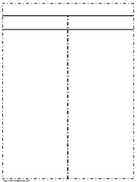 T Chart Printable Blank Worksheets
