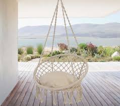 Patio Watcher Macrame Chair Swing With