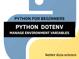 python dotenv how to manage