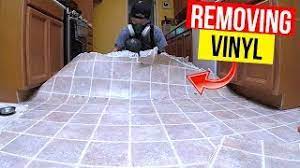 remove vinyl or linoleum flooring