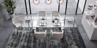 Nabu Extendable Glass Dining Table