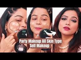 self makeup at home party makeup look