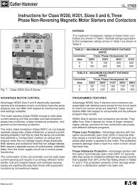 magnetic motor starters and contactors