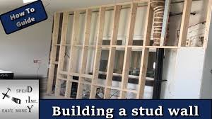 how to build a stud wall you
