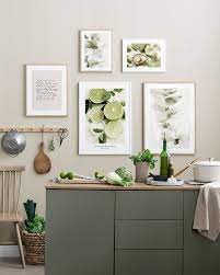 Green Kitchen Gallery Wall Limes And