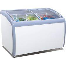 Commercial Display Chest Freezer Curved
