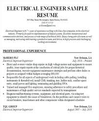 Engineering Resume Format In Ms Word Best For Electrical Engineer