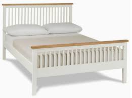 two tone high foot king size bed frame