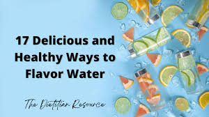 healthy ways to flavor water