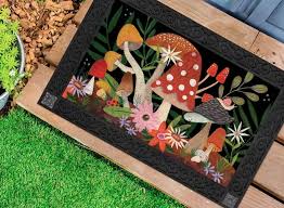 Mushroom Garden Doormat Decorative