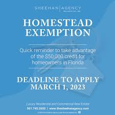 the homestead exemption deadline is