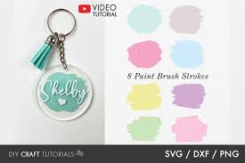 Design custom acrylic keychains to promote your business or brand. Paint Brush Stroke Svg Bundle Keychain Pattern Svg Dxf Png 1148408 Illustrations Design Bundles In 2021 Keychain Patterns Keychain Svg Keychain Design