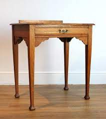 Small Arts Crafts Oak Desk Antiques