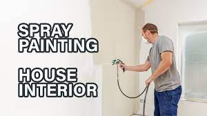 spray painting walls and ceilings