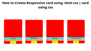 create responsive card layout using