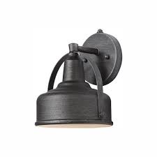 weathered pewter led outdoor wall lamp