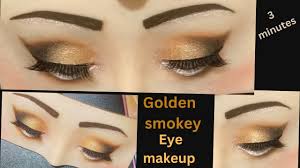 smokey eye makeup golden eye makeup