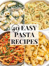 40 easy pasta recipes plant based
