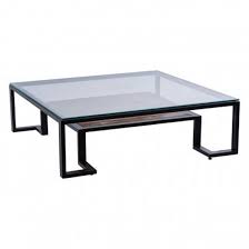 Ciao Clear Glass Top Coffee Table With
