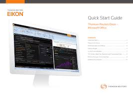 Thomson Reuters Eikon Microsoft Office_ Quick Start Guide