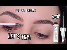 fluffy eyebrows tutorial trying the
