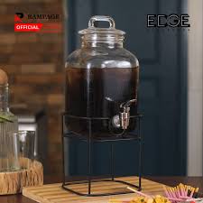 Edge 3000ml Glass Drink Dispenser For