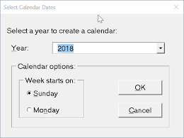 How To Create 2018 Calendar Using Office Word Or Excel