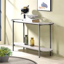 shelf console table in light gray