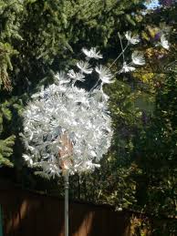 Wire Sculpture Garden Dandelion Wish
