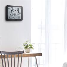 Black Rectangle Digital Wall Clock