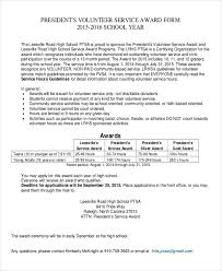 Service Award Template 6 Free Word Excel Pdf Documents Download