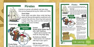 This list includes both captains and prominent crew members. Amazing Facts About Pirates Differentiated Fact File