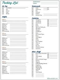 Printable Weekend Packing List Plus A Second Page For Up To