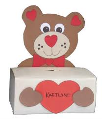Valentine day gift artificial roses bear wedding party decoration. Bear Box Craft For Valentine S Cards
