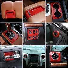 for toyota tundra red abs interior