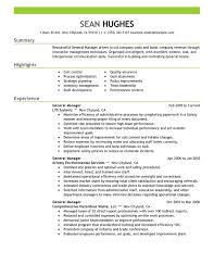 Your working experience and skills plus our functional resume builder. General Manager Resume Examples Created By Pros Myperfectresume