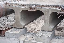 concrete beams on the construction of