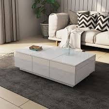 Modern 2 Drawer Coffee Table Cabinet