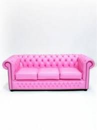 Pink Chesterfield Sofa Pink Leather