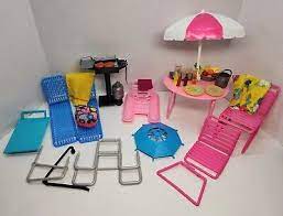 Vintage Arco Barbie Doll Pool Furniture