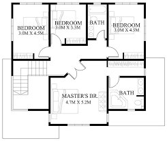 Second Floor Plan Modern House Design