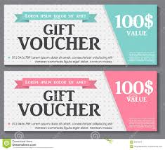 Gift Voucher Template With Sample Text Vector Stock Vector