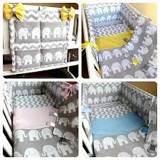 crib or cot or cot bedding set grey
