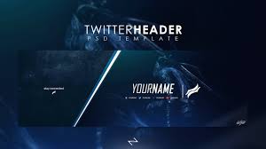 All our templates are free to download and print. Free Professional Gaming Twitter Header Psd Template 2017 Youtube