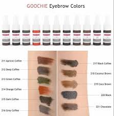 goochie permanent makeup pigments for