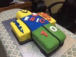 This post may contain affiliate links. My Sons Roblox Noob Cake Roblox Birthday Cake Birthday Cake Kids Roblox Cake